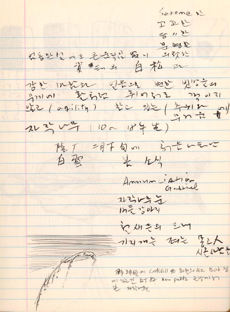 1998년 김차섭 구상노트