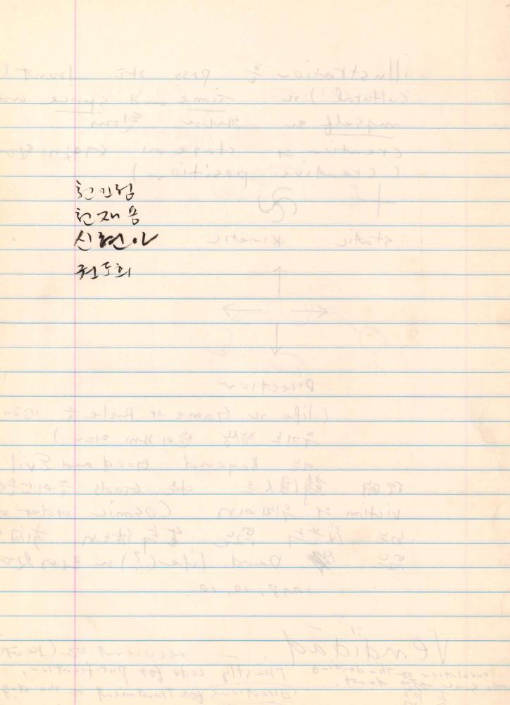 1998년 김차섭 구상노트