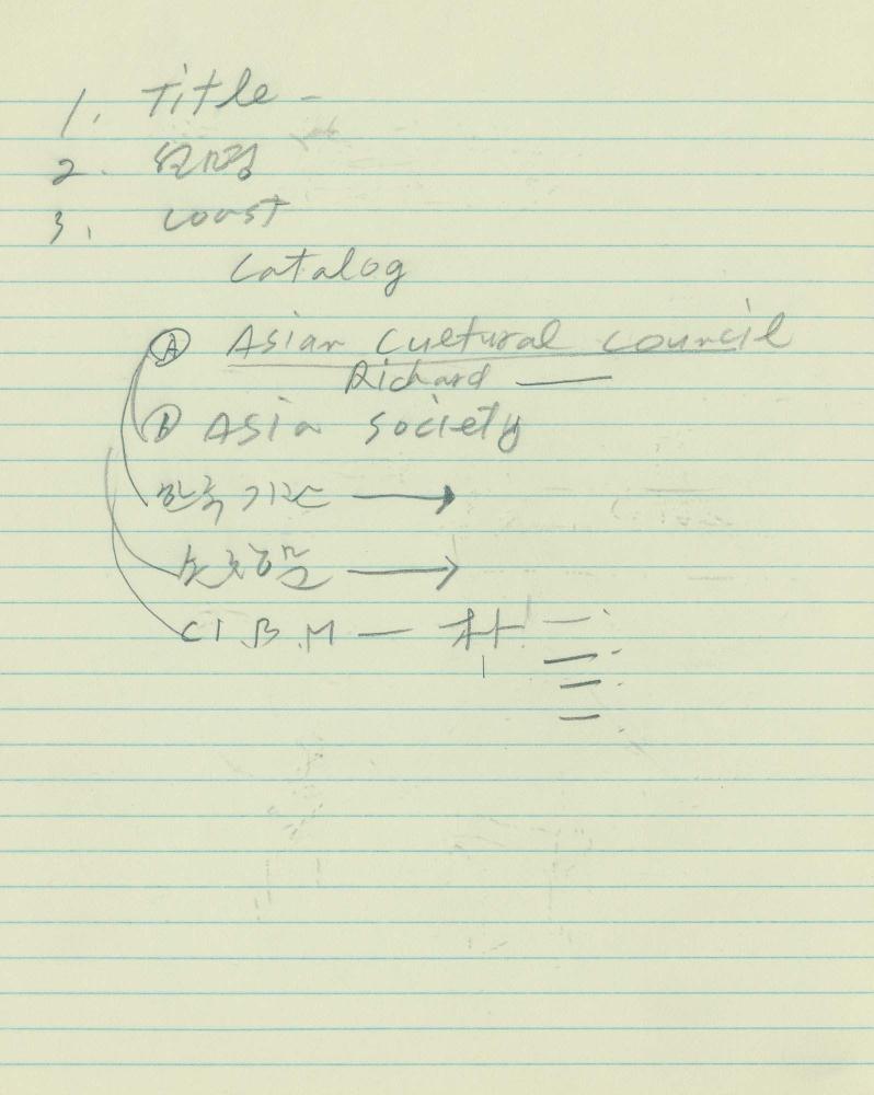 1985년 김차섭 구상노트 1