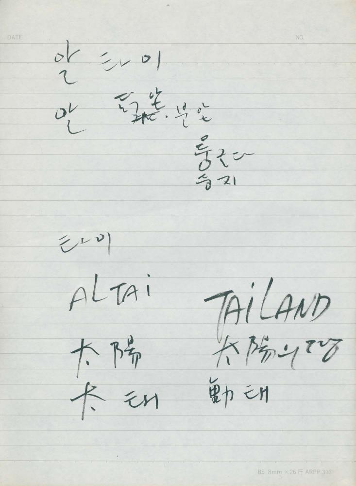 1995년 김차섭 구상노트 3 6