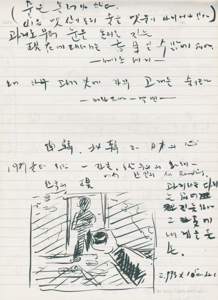 1995년 김차섭 구상노트 3