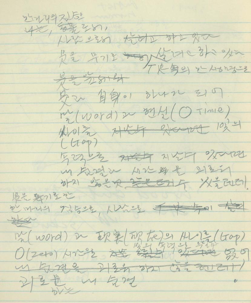 1984년 김차섭 구상노트 1