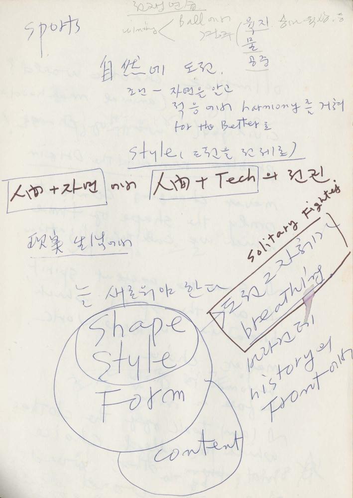 1988년 김차섭 구상노트 2