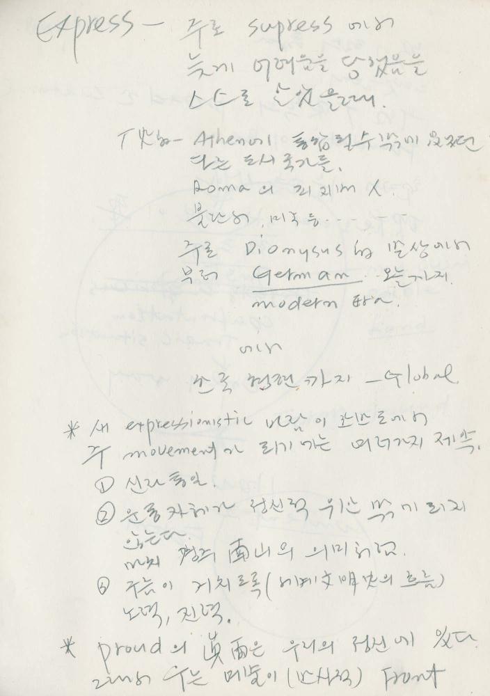 1988년 김차섭 구상노트 2