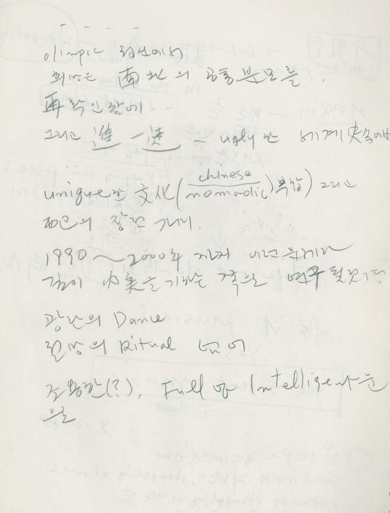 1988년 김차섭 구상노트 2