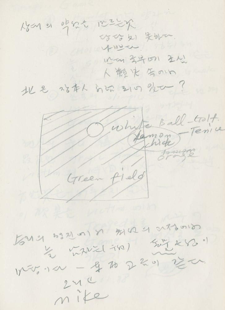 1988년 김차섭 구상노트 2