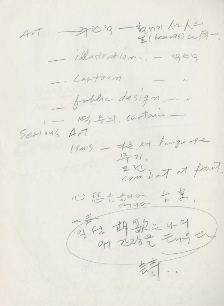 1988년 김차섭 구상노트 2