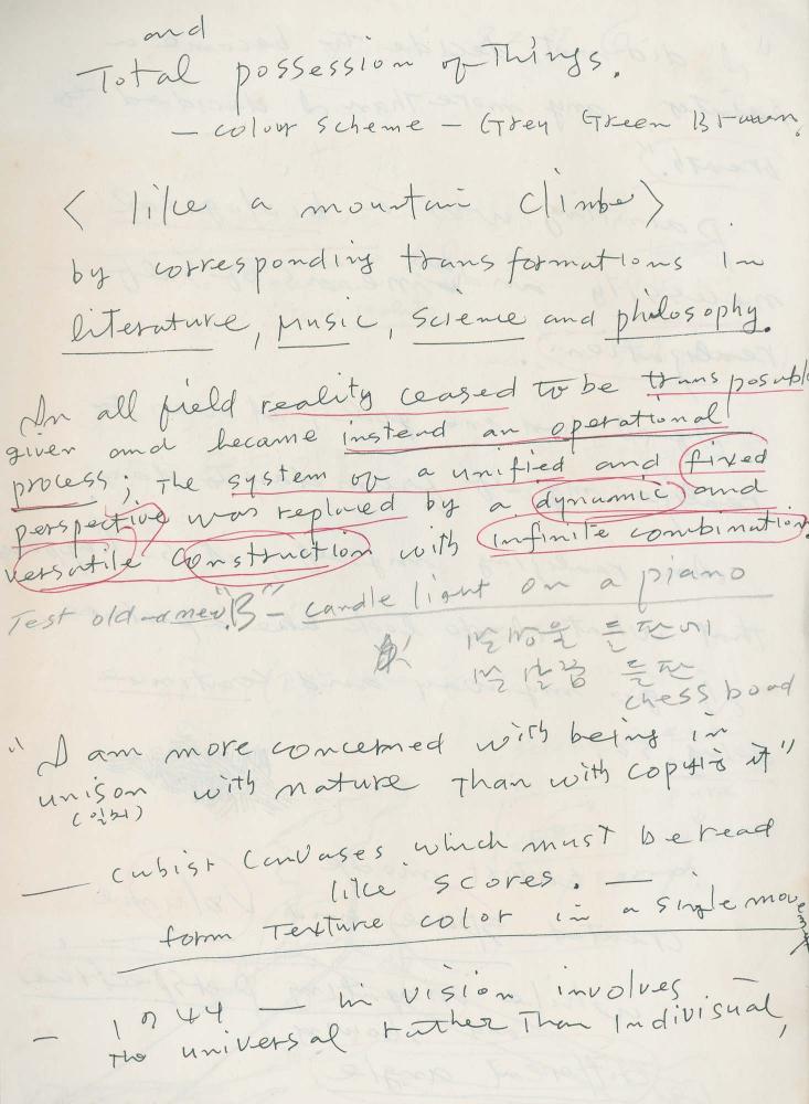 1988년 김차섭 구상노트 2