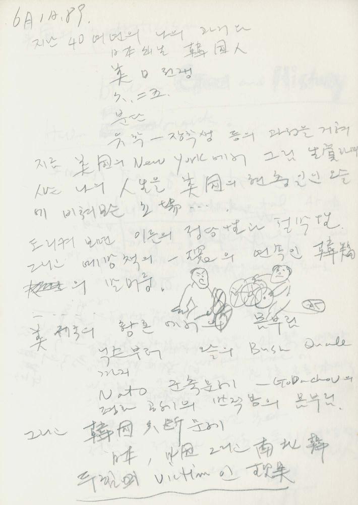 1989년 김차섭 구상노트 2