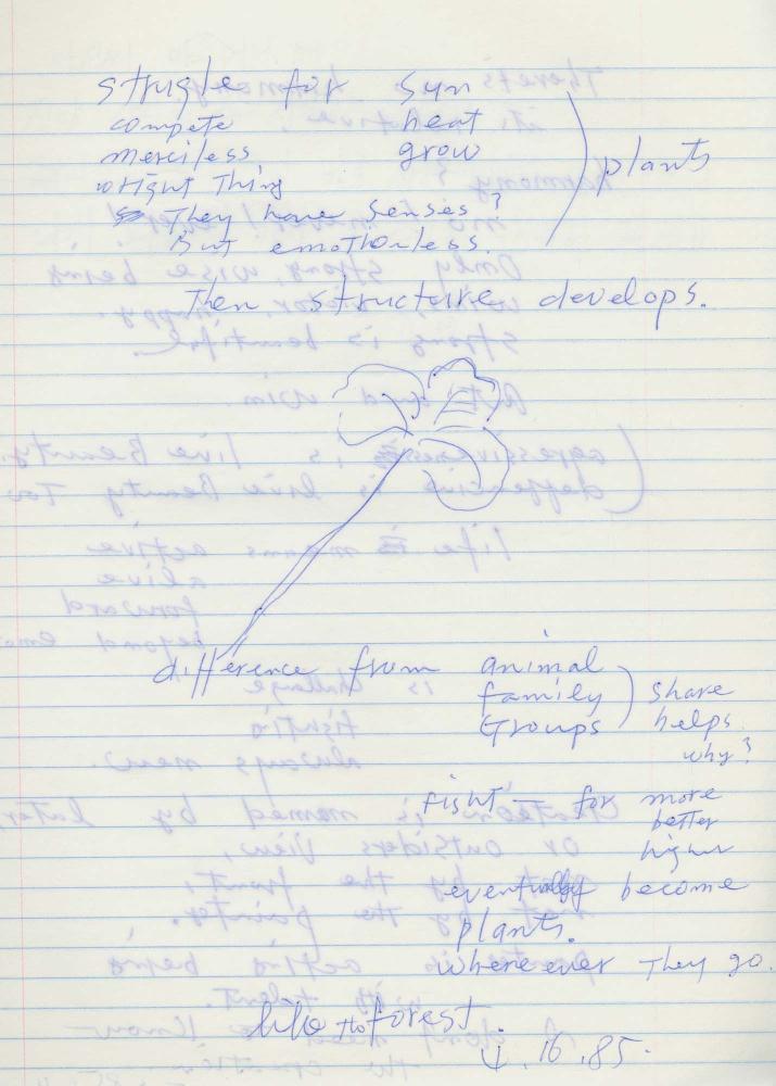 1984년 김차섭 구상노트 2