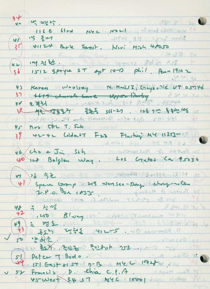 1984년 김차섭 구상노트 2