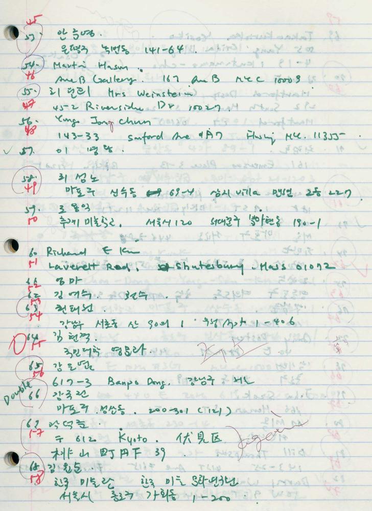 1984년 김차섭 구상노트 2