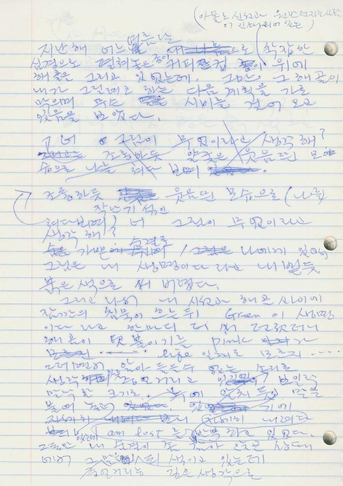 1984년 김차섭 구상노트 2
