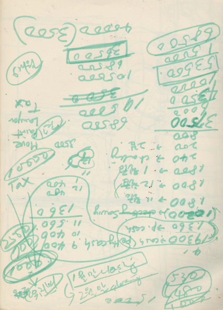 1989년 김차섭 구상노트 3