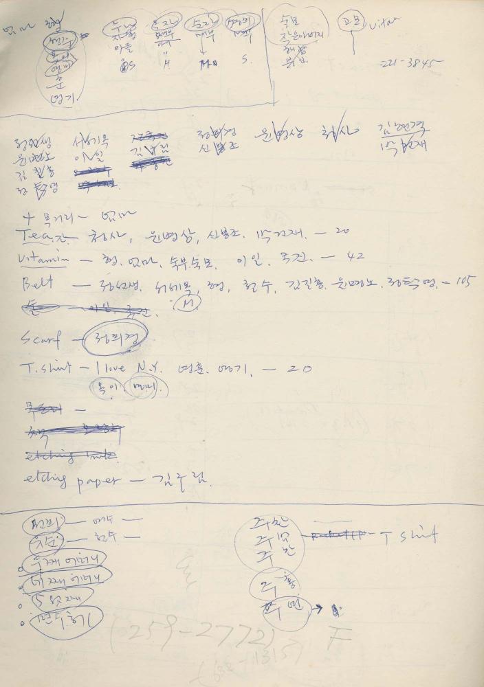 1989년 김차섭 구상노트 3