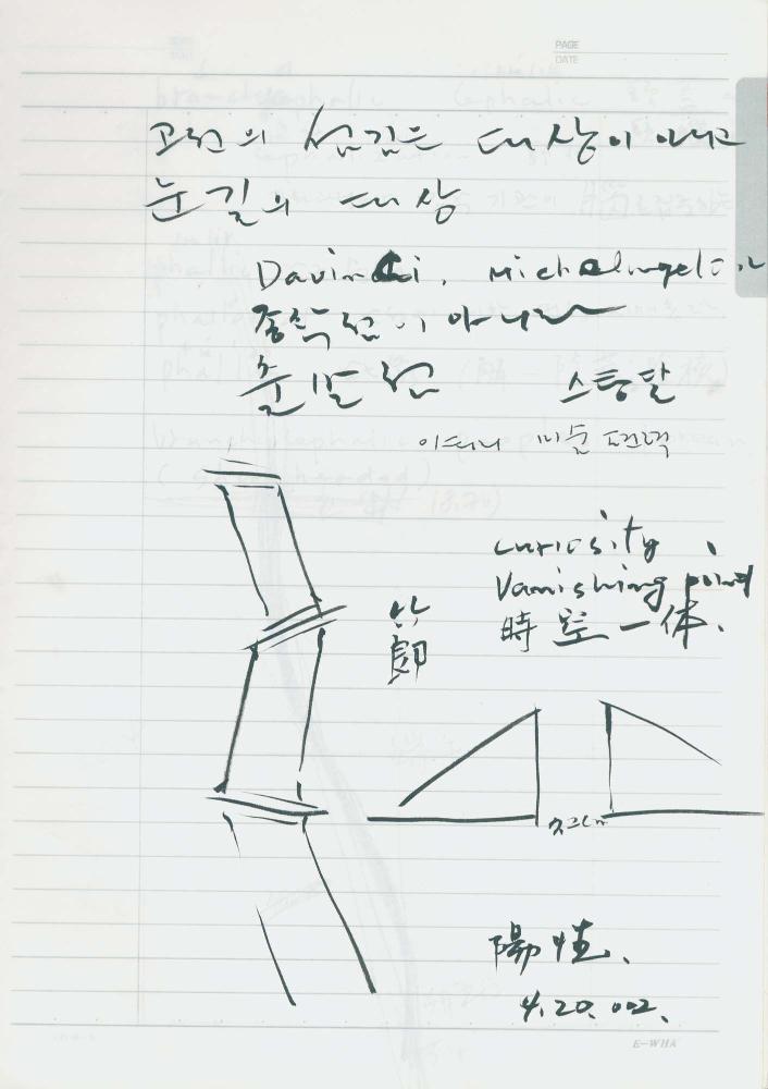 2002년 김차섭 구상노트 1 5