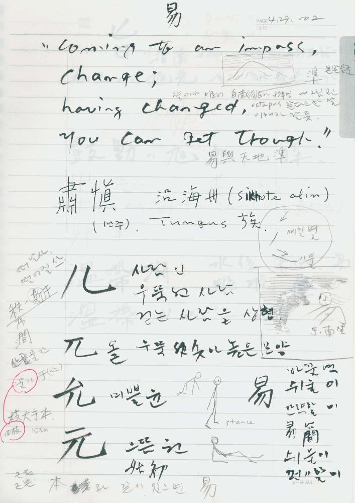 2002년 김차섭 구상노트 1