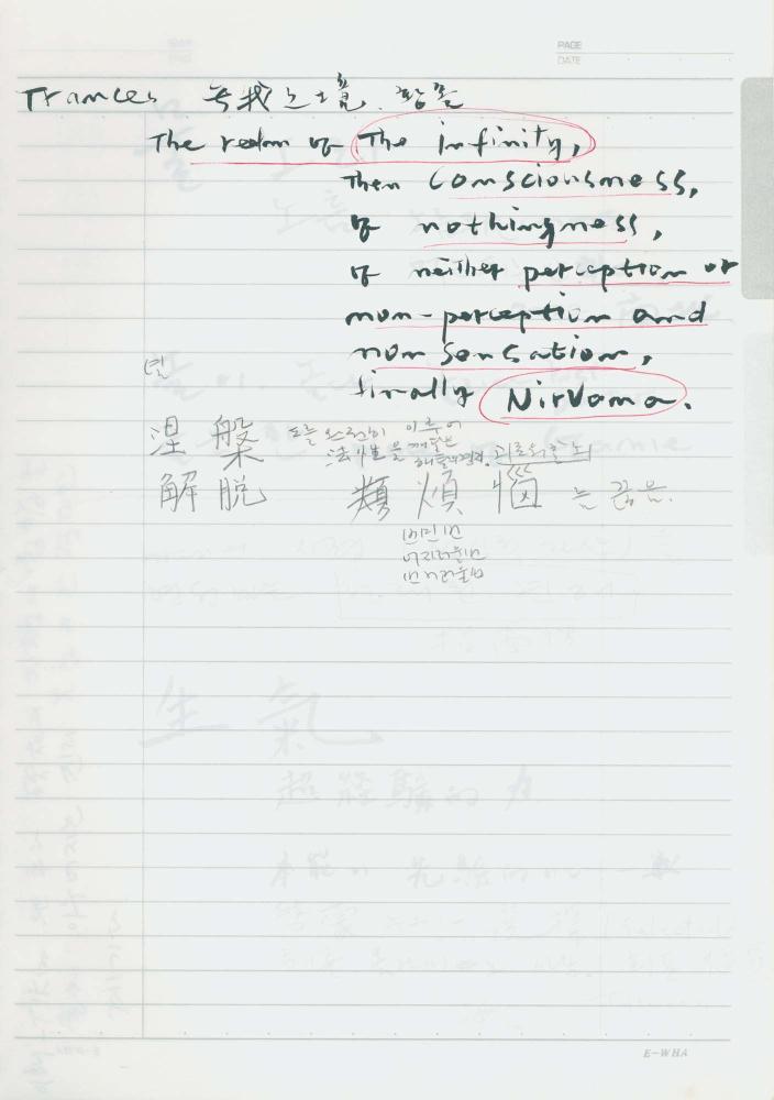 2002년 김차섭 구상노트 1