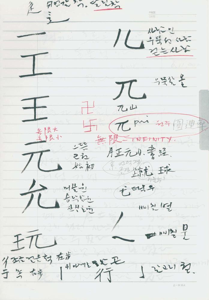 2002년 김차섭 구상노트 1