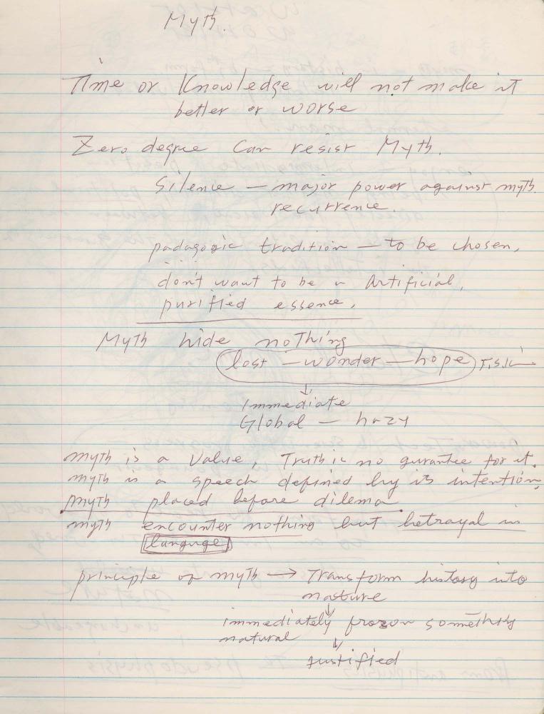 1988년 김차섭 구상노트 10