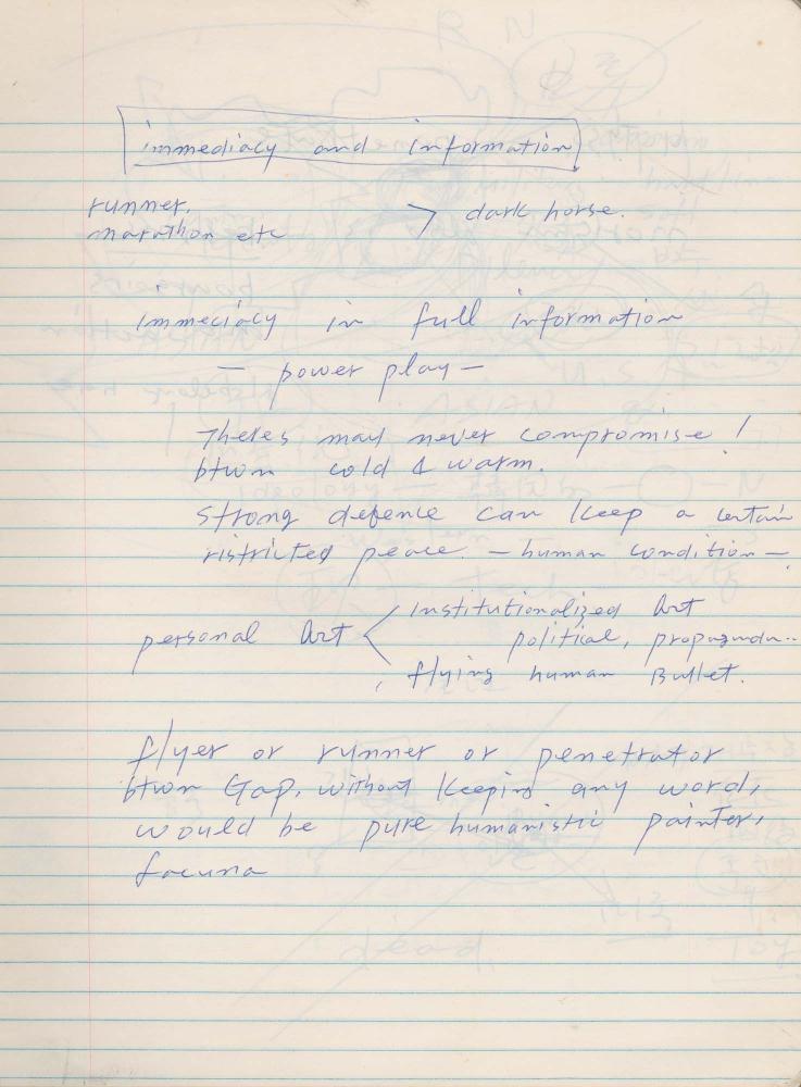 1988년 김차섭 구상노트 10