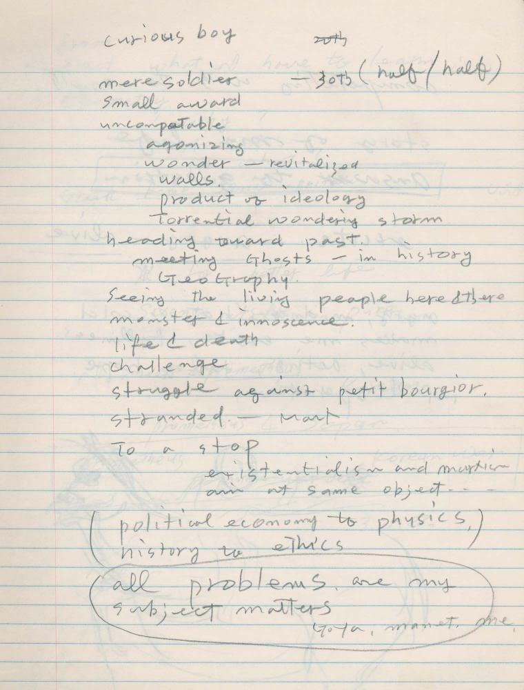 1988년 김차섭 구상노트 10