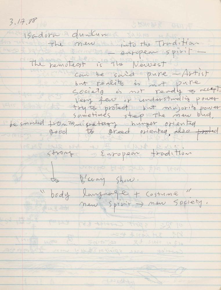 1988년 김차섭 구상노트 10