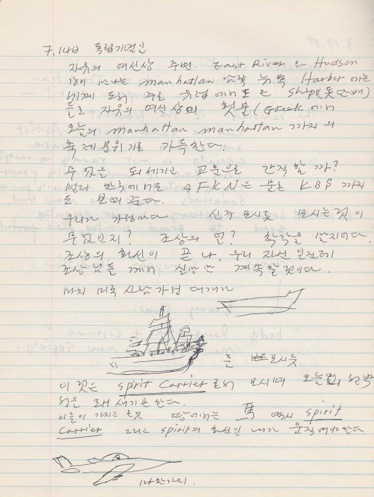 1988년 김차섭 구상노트 10