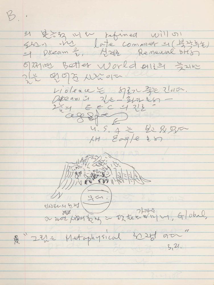 1988년 김차섭 구상노트 10