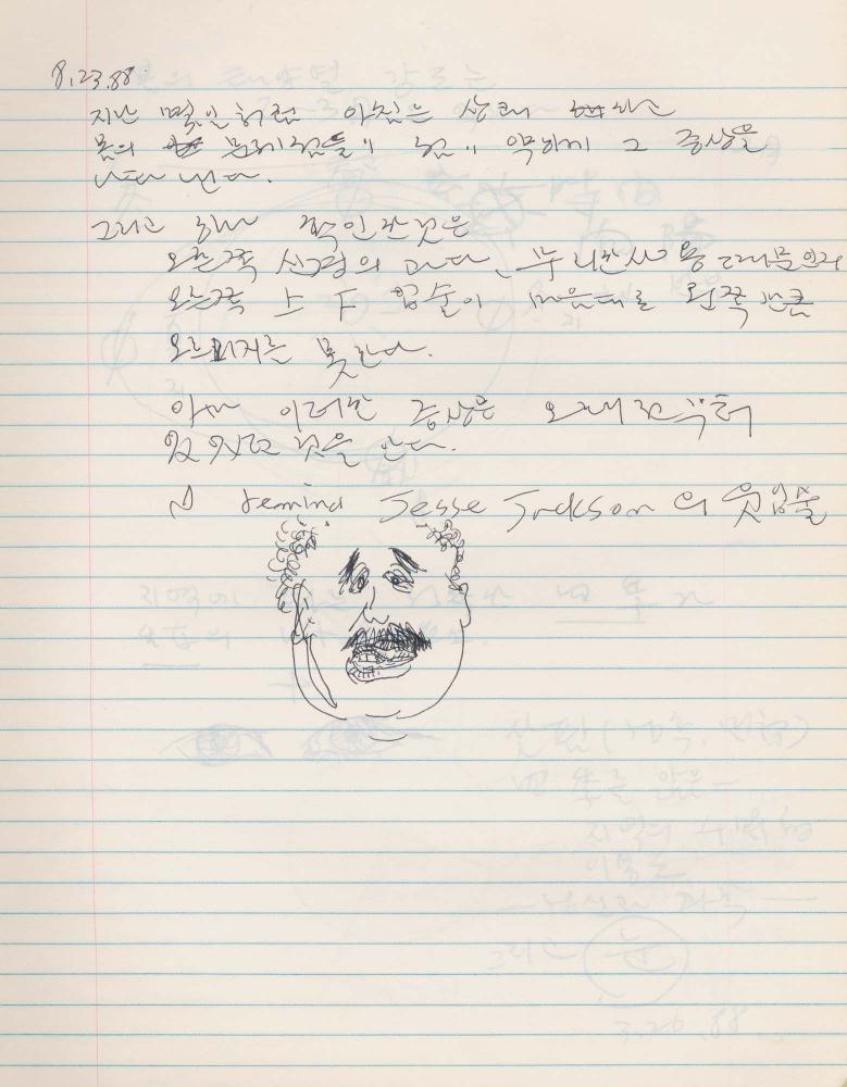 1988년 김차섭 구상노트 10