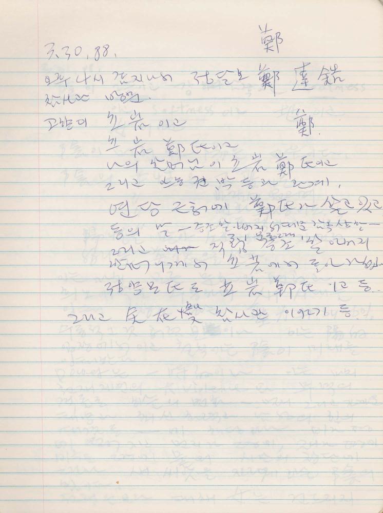 1988년 김차섭 구상노트 10