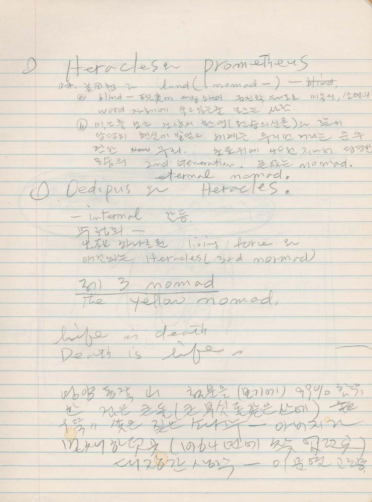 1988년 김차섭 구상노트 10