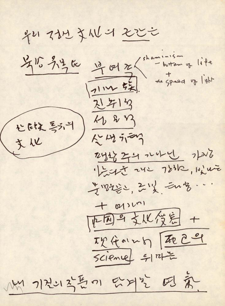 1988년 김차섭 구상노트 3