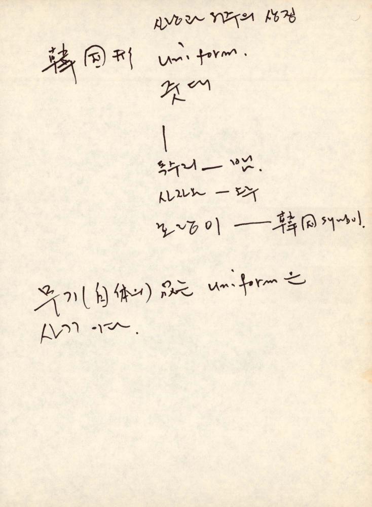 1988년 김차섭 구상노트 3