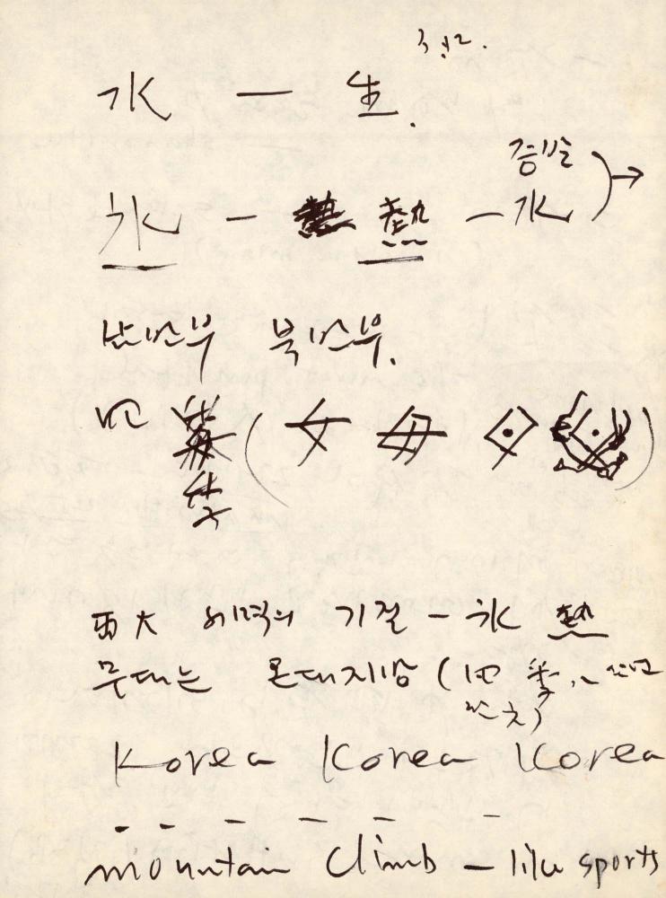 1988년 김차섭 구상노트 3
