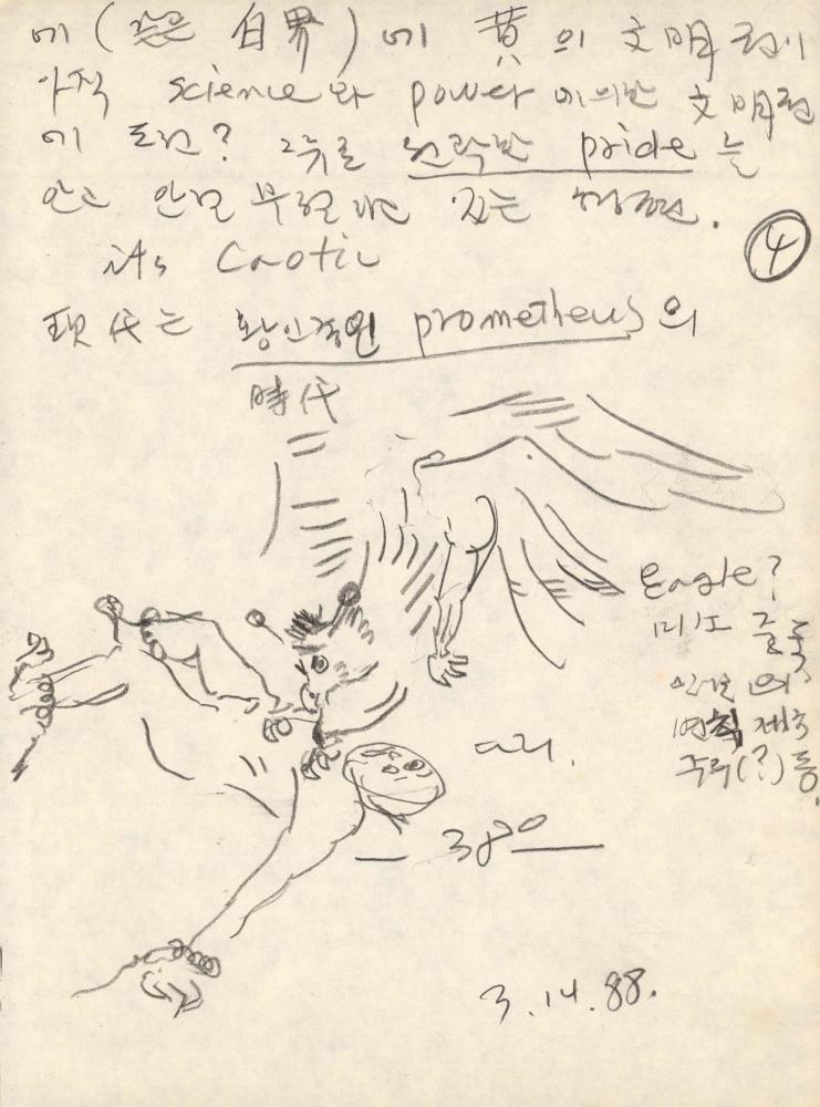 1988년 김차섭 구상노트 3