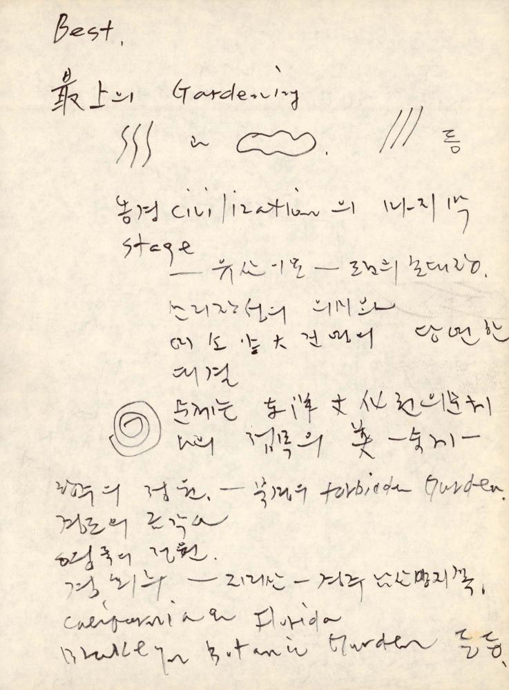 1988년 김차섭 구상노트 3