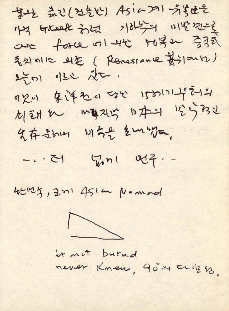 1988년 김차섭 구상노트 3