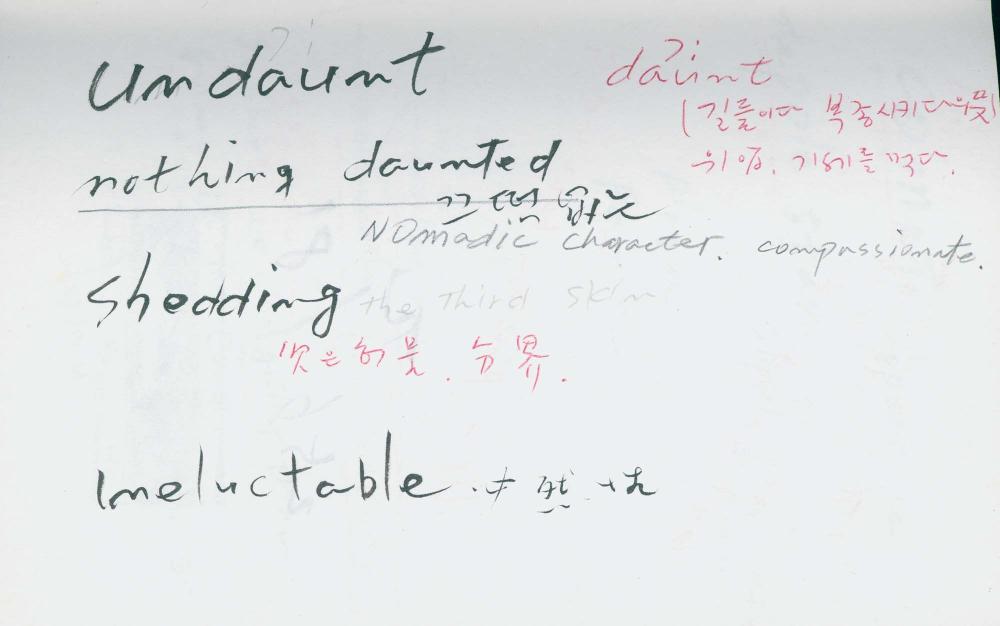 2000년 김차섭 구상노트 1 8