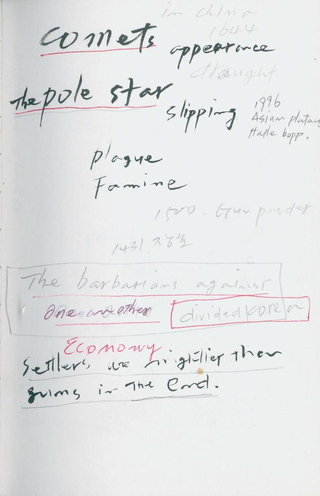 2000년 김차섭 구상노트 1