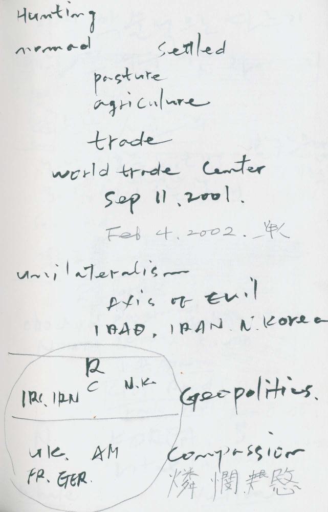 2000년 김차섭 구상노트 1