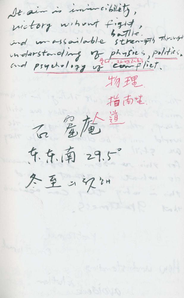 2000년 김차섭 구상노트 1