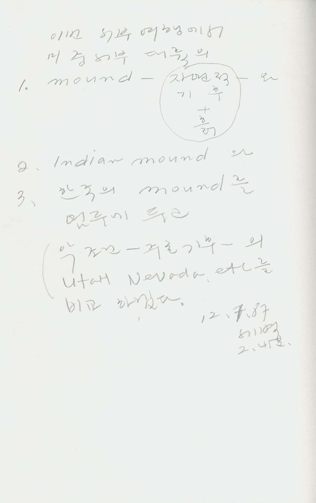 1988년 김차섭 구상노트 8