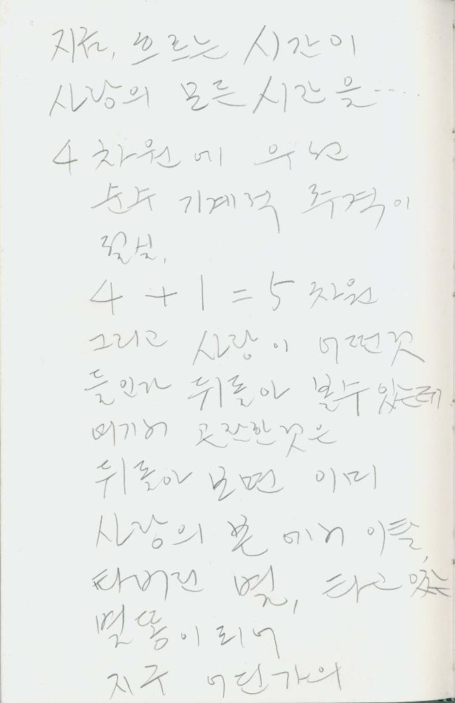 1988년 김차섭 구상노트 8