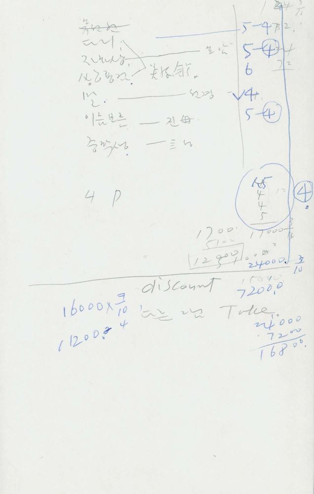 1988년 김차섭 구상노트 8