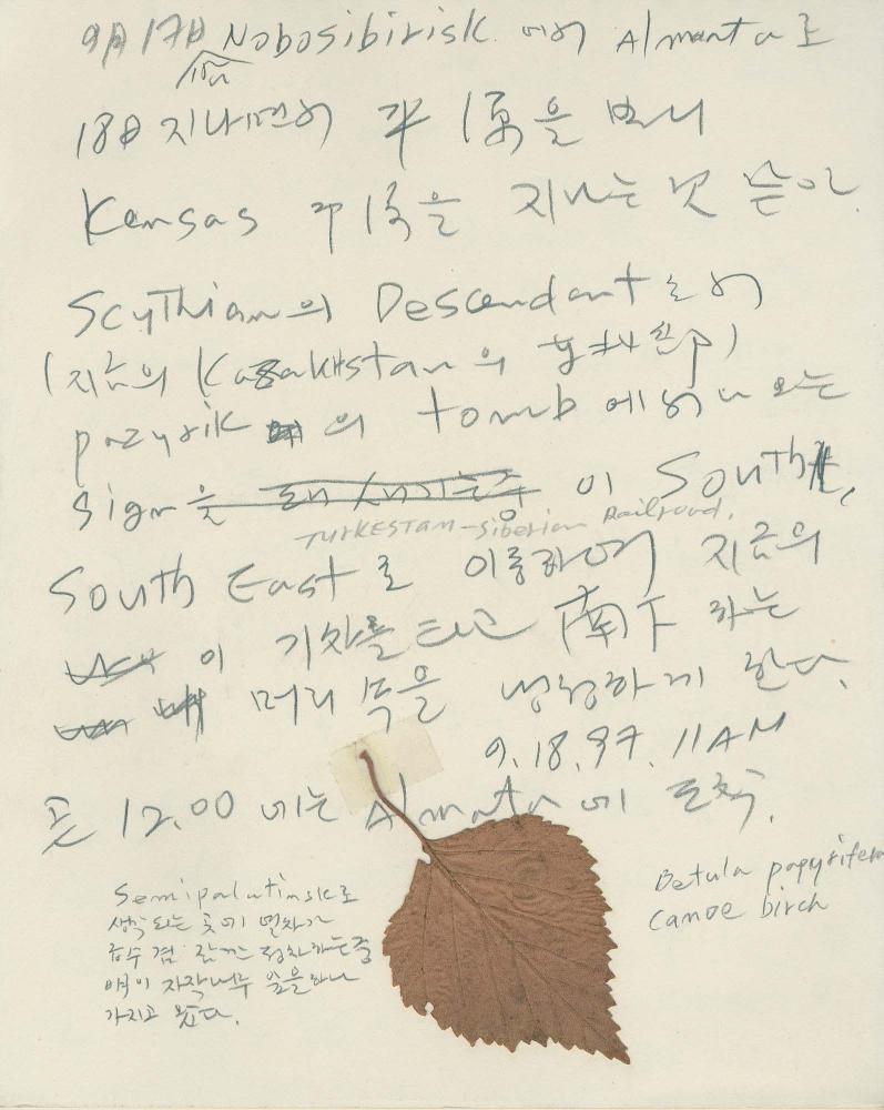 1996년 김차섭 구상노트 4