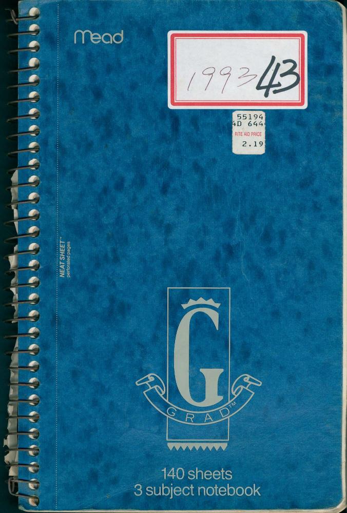 1993년 김차섭 구상노트 2 1
