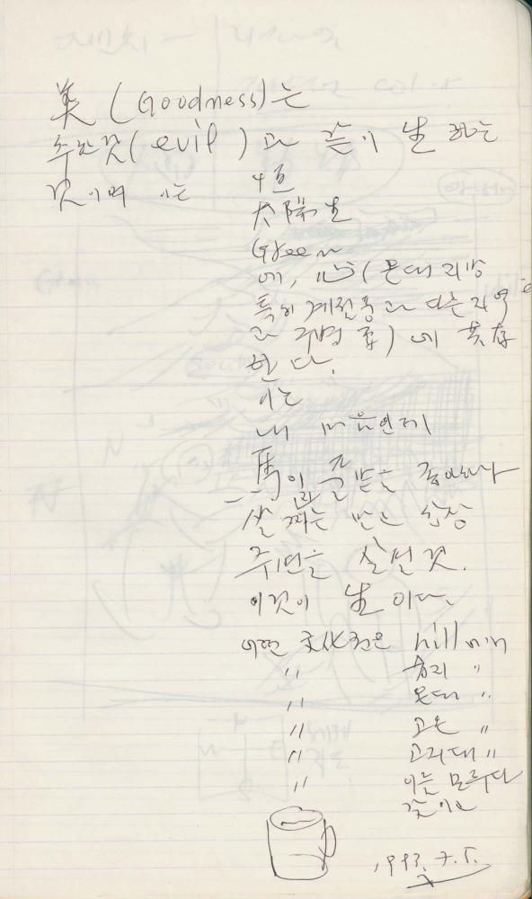 1993년 김차섭 구상노트 2