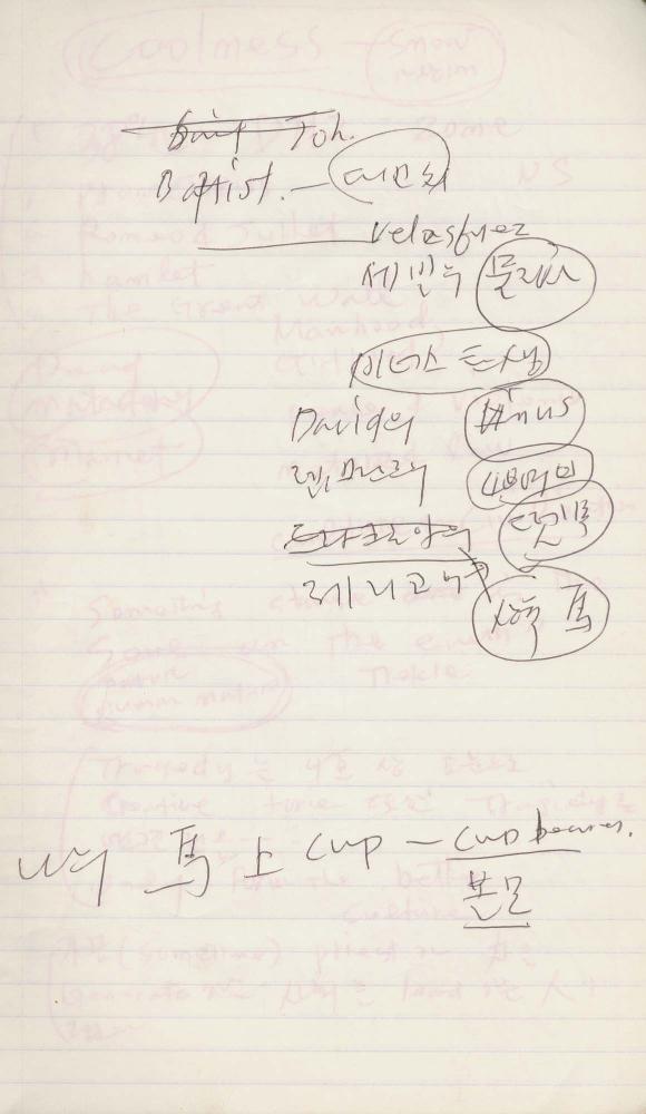 1993년 김차섭 구상노트 2