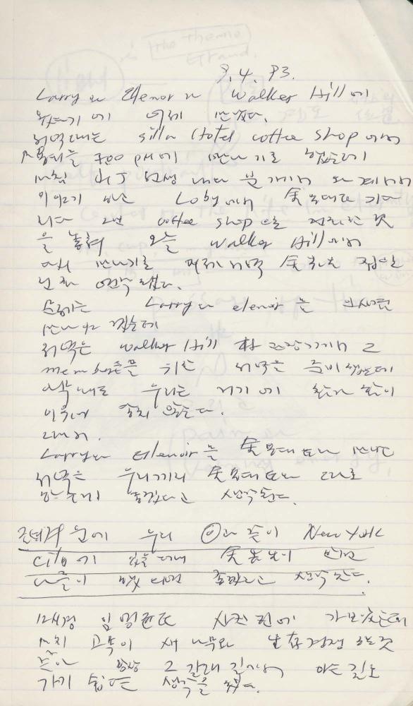 1993년 김차섭 구상노트 2
